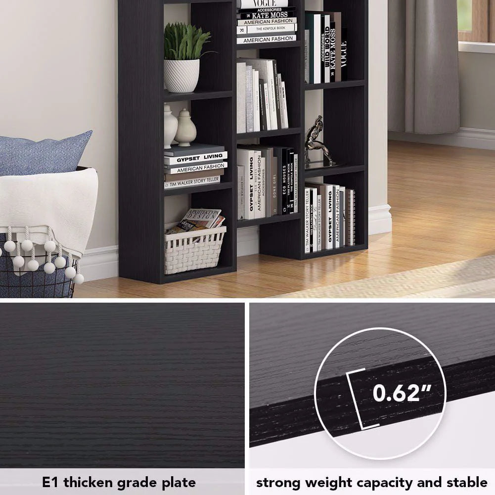 Tribesigns Modern Bookcase, 5 - Shelf Storage Organizer Bookshelf with 14 - Cube Display Book Shelf for Home Office, Living Room and Bedroom